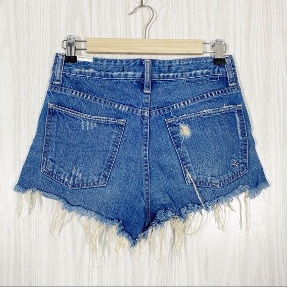 Lovers + Friends | Jack Distressed High Rise Shorts Size 25 - Picture 2 of 5
